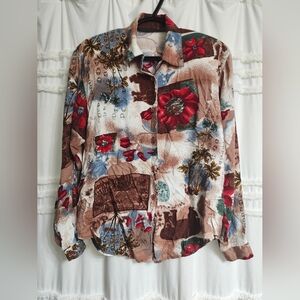 Very vibrant, vintage shirt, size medium?